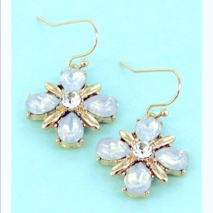 Crystal Flower Earrings